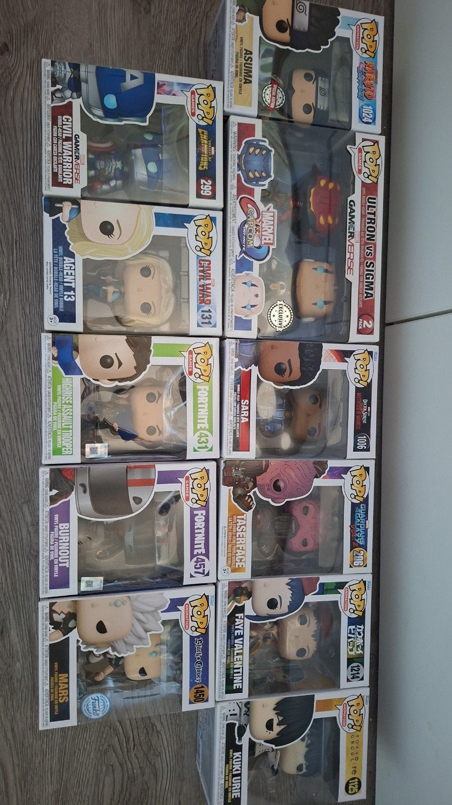 Funko's, Ophalen, Zo goed als nieuw