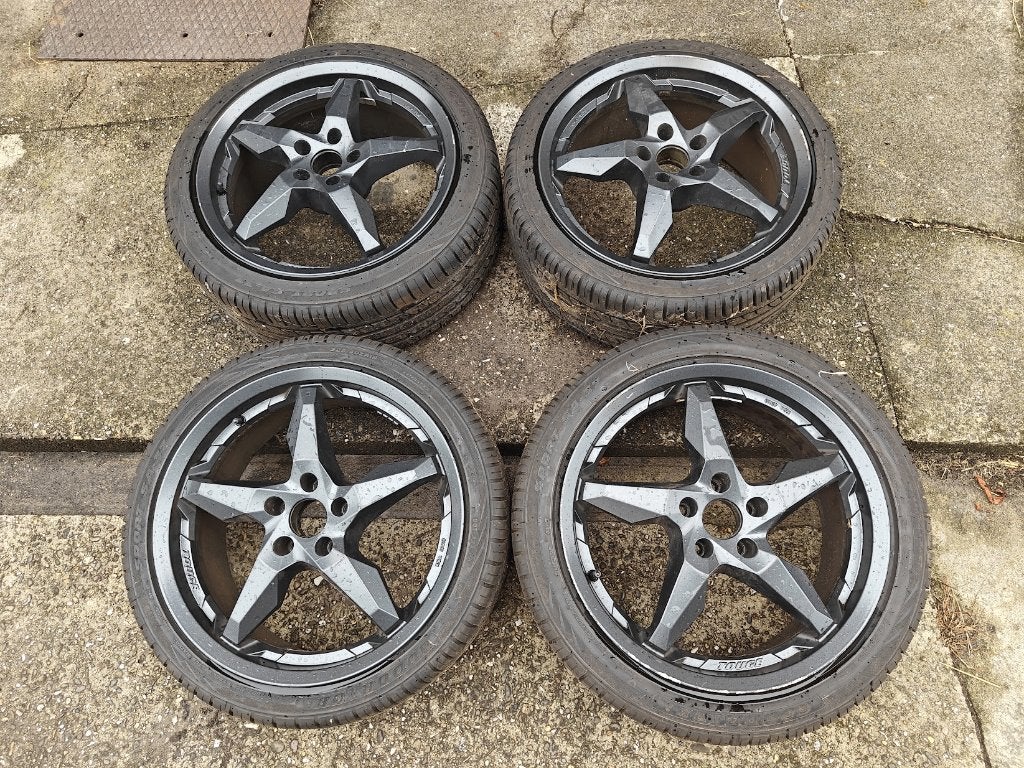 dotz touge graphite 18 inch velgen 5x108, Auto-onderdelen, Ophalen, 18 inch, Gebruikt, Velg(en)