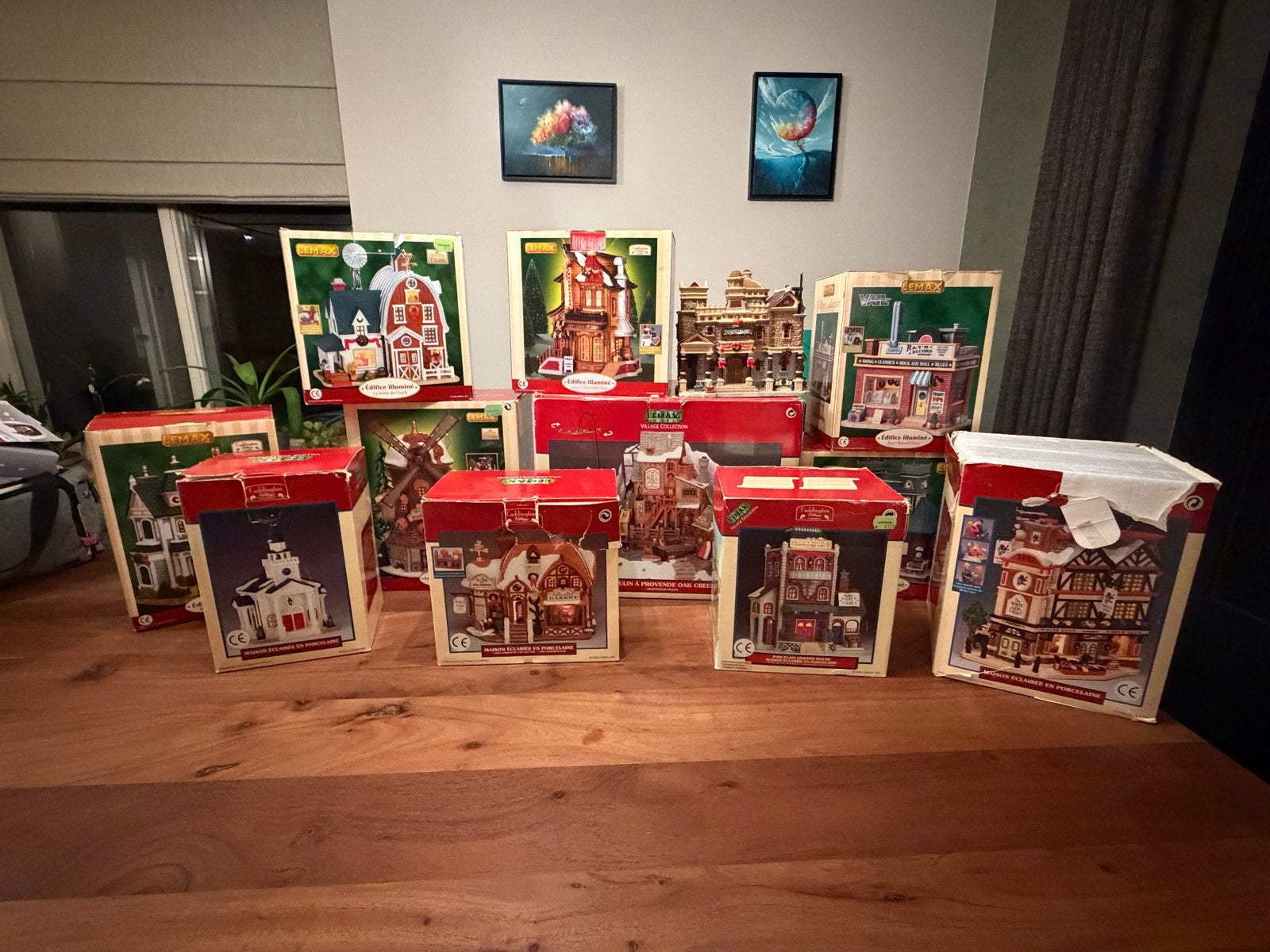 Lemax kerst dorp met veel accesoires, Ophalen, Gebruikt