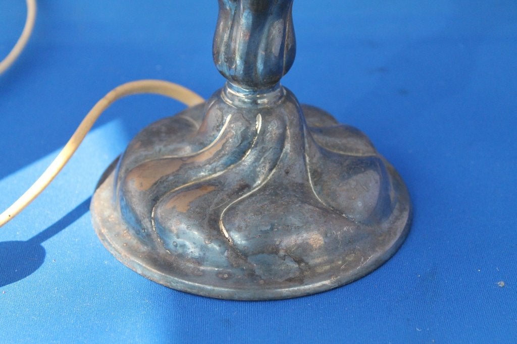 Vintage tafellamp, zonder kap. lampvoet, rustieke look. K7, Tweedehands verkoop, Tweedehands verkoop, Gebruikt, Ophalen of Verzenden