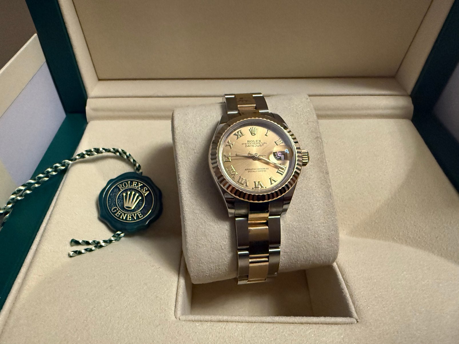 Rolex Lady-Datejust 28mm(2025), Sieraden, Tassen en Uiterlijk, Ophalen, Staal, Rolex, Polshorloge