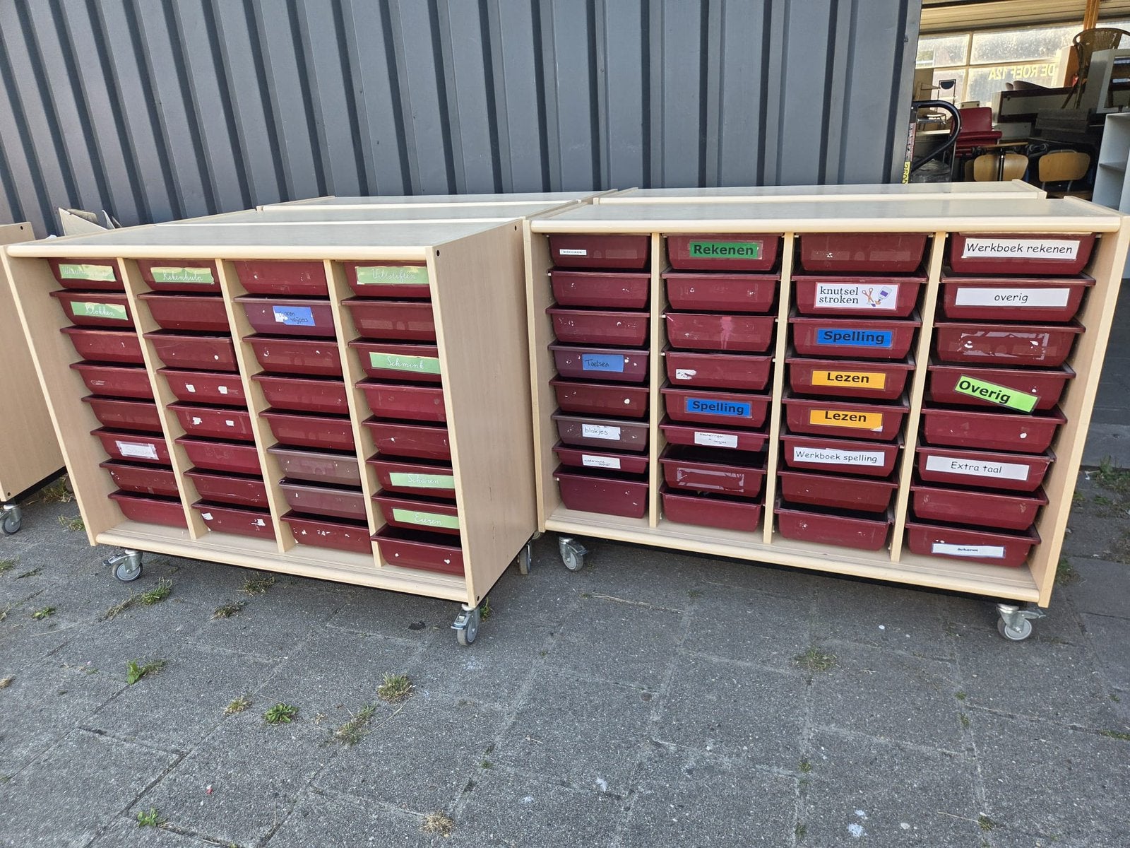 7x Ladekast Schoolkast Eromes, Ophalen, Gebruikt, Eromes, X