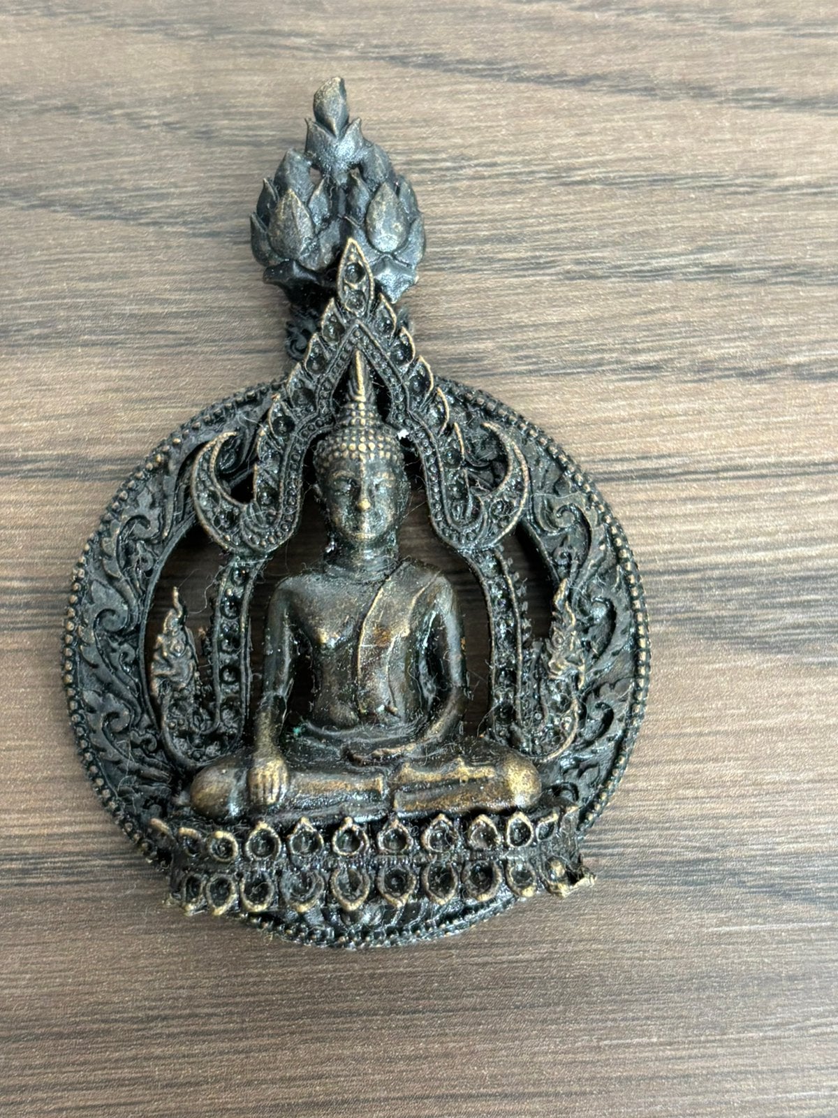 Mooi gedetaileerde Boeddha amulet hanger, Ophalen of Verzenden, Zo goed als nieuw, Overige materialen
