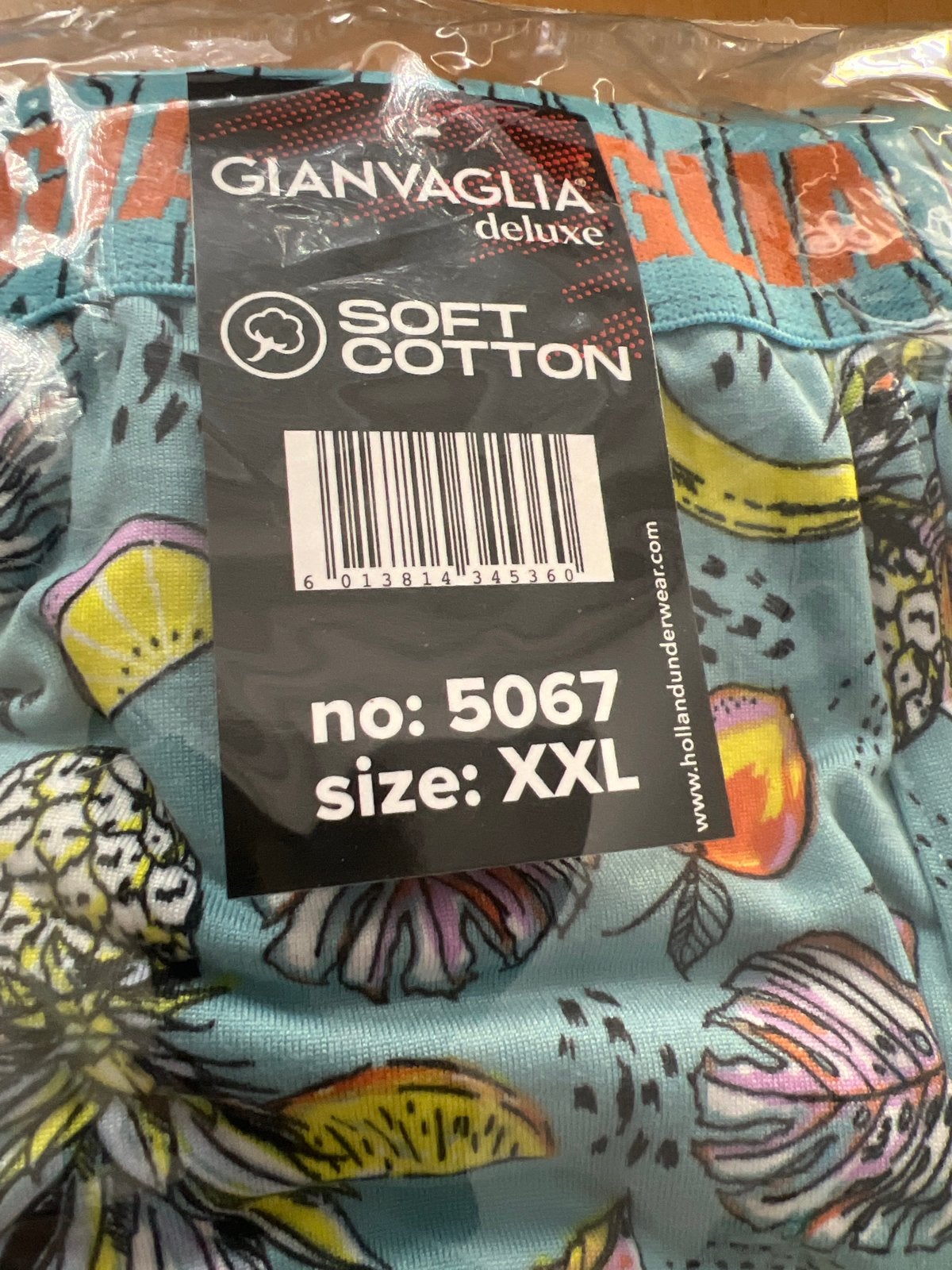 Gianvaglia Deluxe Boxershorts met fruitprint - XXL, Kleding | Heren, Verzenden, Meerkleurig, Boxer