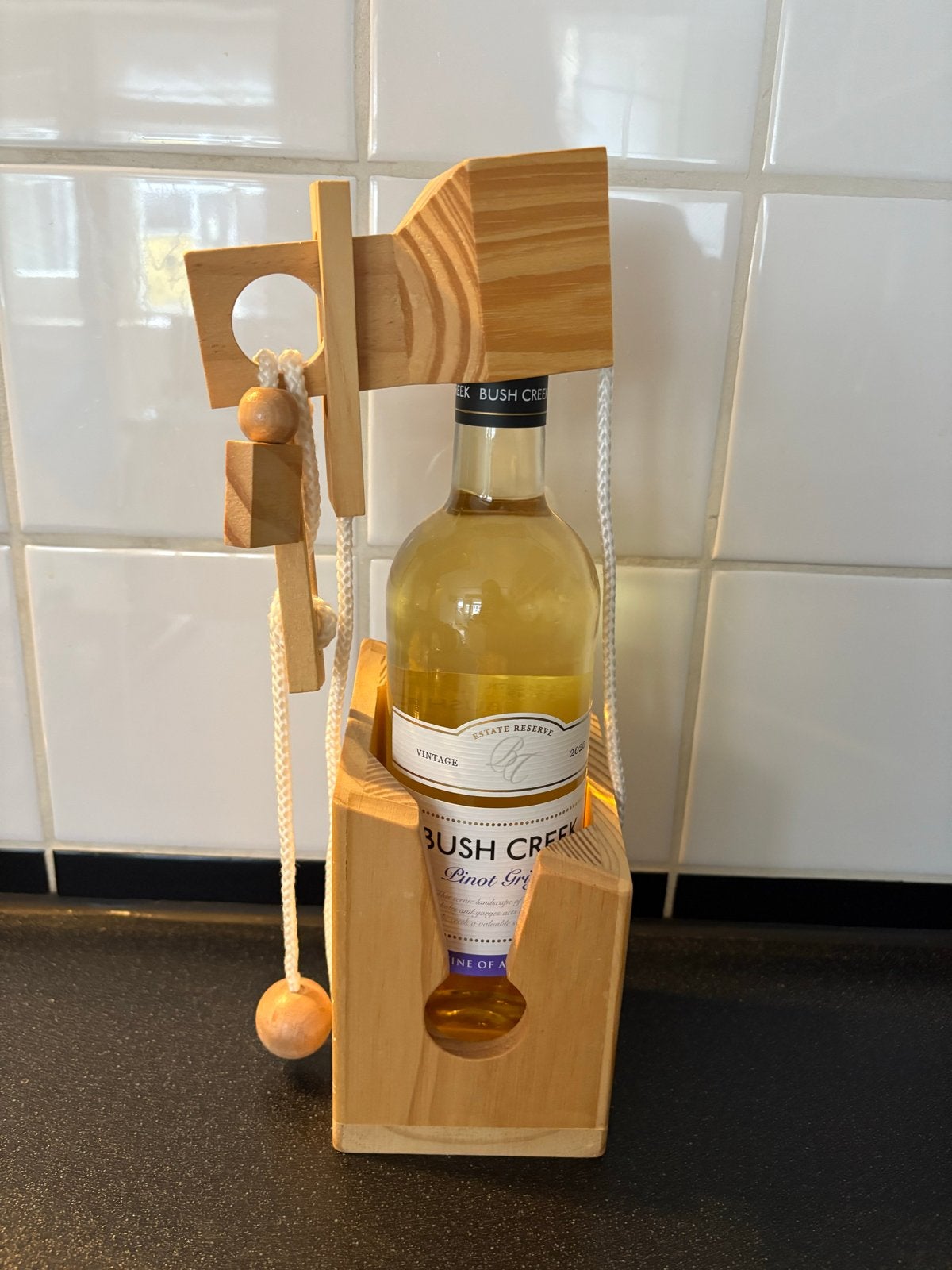 Wijnfles Puzzel - Ontgrendel de Fles!, Ophalen of Verzenden, Zo goed als nieuw, Overige typen