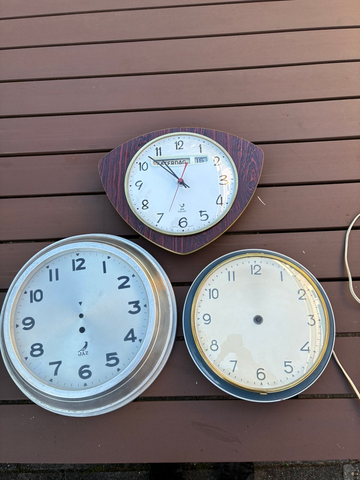 3 vintage klok restanten voor de liefhebber, Ophalen of Verzenden