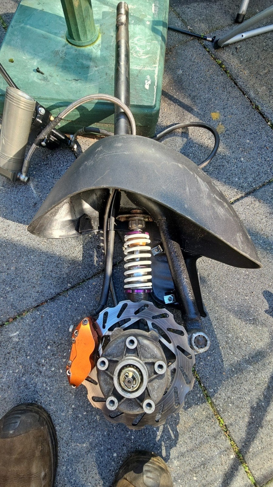 Zip SP 98 Voorvork met Stage6, Polini en Malossi onderdelen, Fietsen en Brommers, Ophalen, Gebruikt, Overige typen, Piaggio