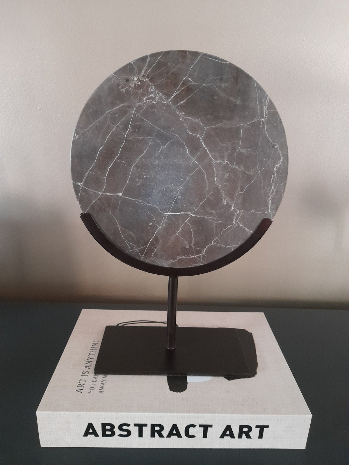 Donkerbruin marmeren ornament Light and living, Ophalen, Zo goed als nieuw, Bruin, Overige materialen