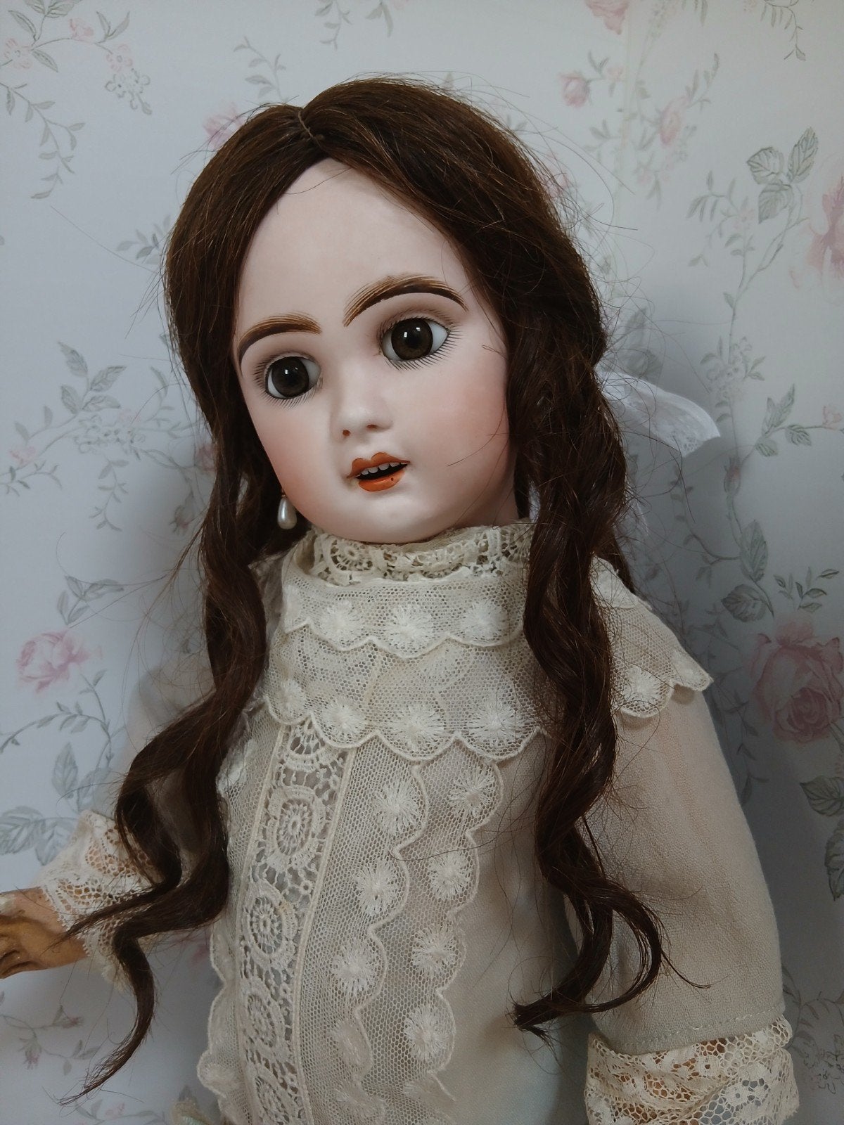 Antieke Franse porseleinen pop Jumeau 50 cm, Ophalen of Verzenden