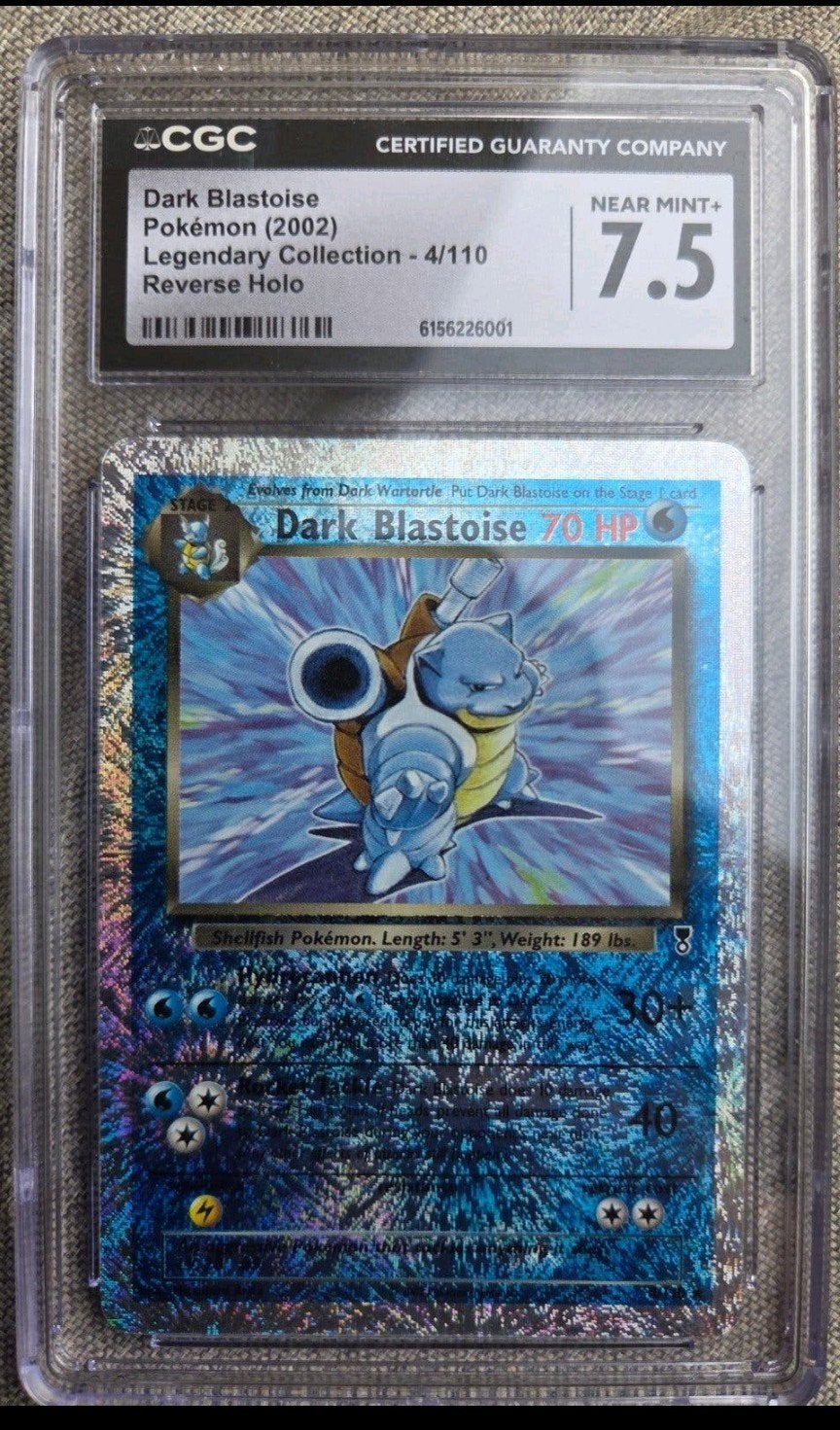 dark blastoise 4/110 legendary collection reverse, Hobby en Vrije tijd, Verzamelkaartspellen | Pokémon, Ophalen of Verzenden