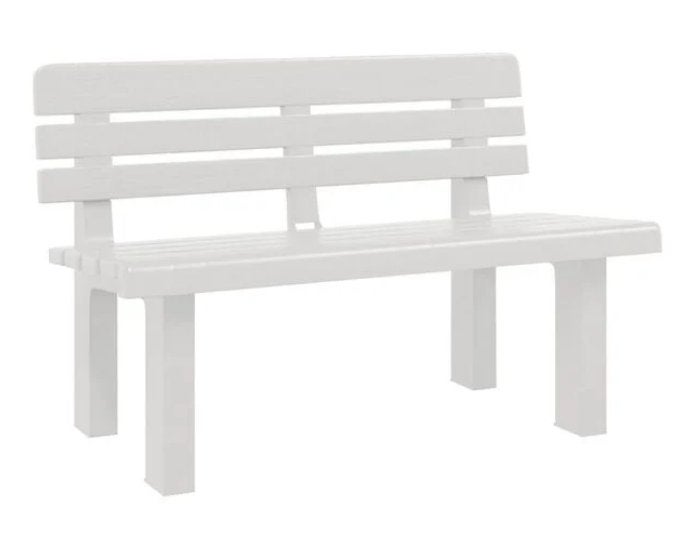 NIEUW | Tuinbank tuinbankje wit PP 110 CM! GRATIS BEZORGD, Verzenden, Nieuw