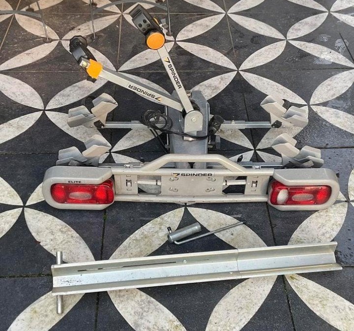 Spinder Elite RCE-2-FN fietsendrager voor 2 fietsen, Ophalen, Gebruikt, 2 fietsen, Trekhaakdrager