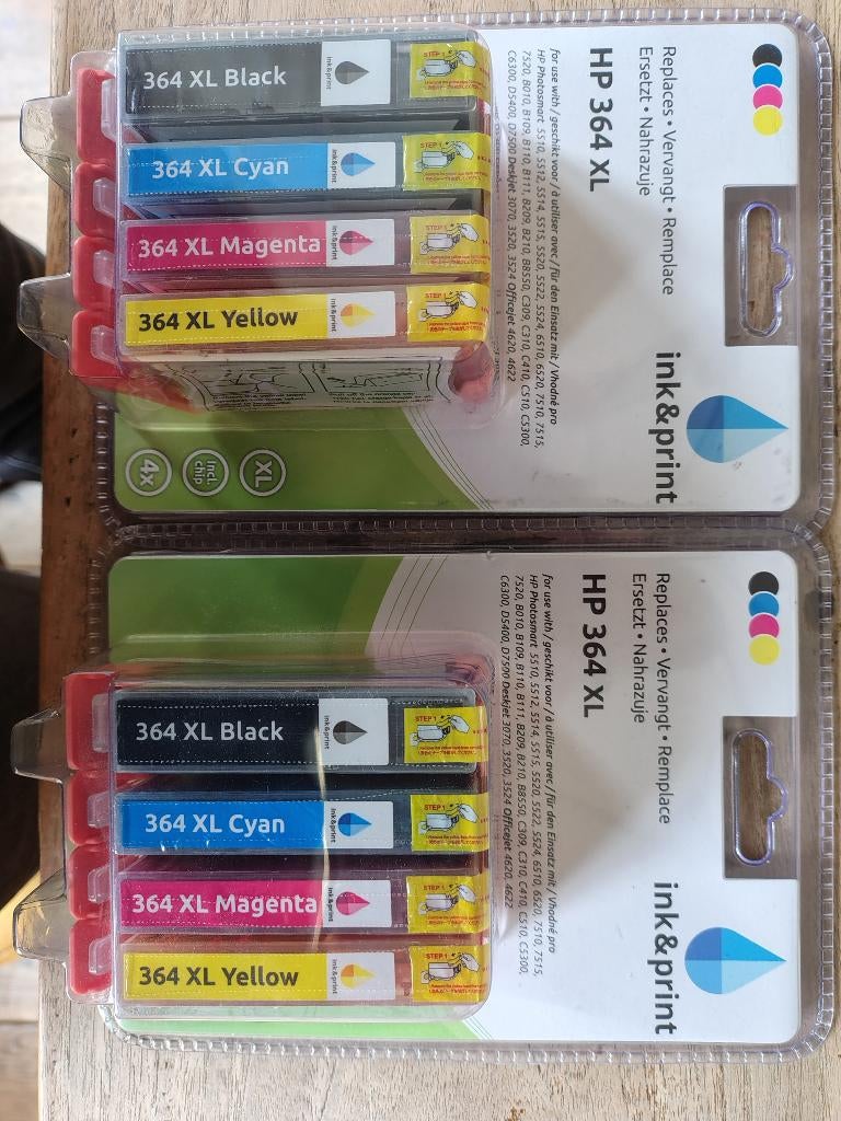 2x HP 364 XL multi pack (1 x zwart + 3 kleuren), Ophalen of Verzenden, Nieuw, Cartridge, HP