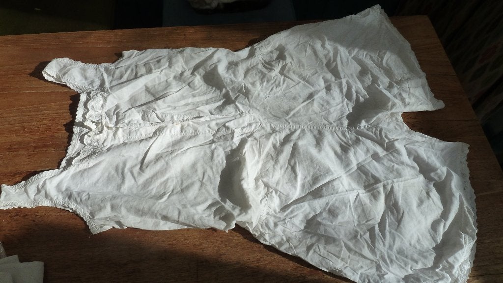Antieke katoenen dames nachtkleding ondergoed, Ophalen of Verzenden, Dames