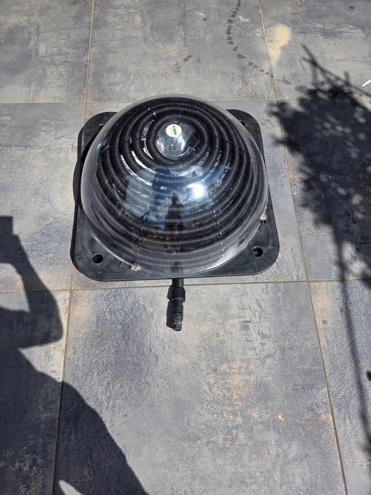 Solar bol 80x80cm met bypass en drukmeter, Ophalen