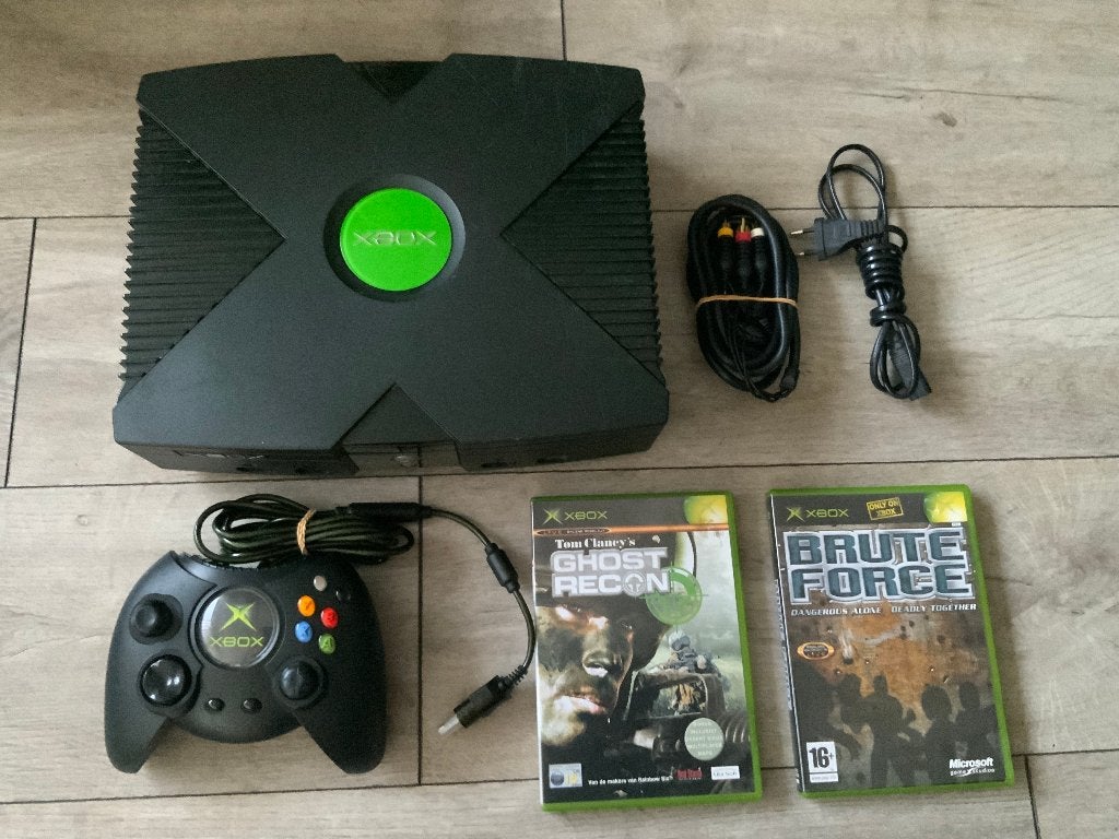 Xbox Classic / Original met Controller en Spellen, Spelcomputers en Games, Ophalen of Verzenden, Zo goed als nieuw, Met 1 controller
