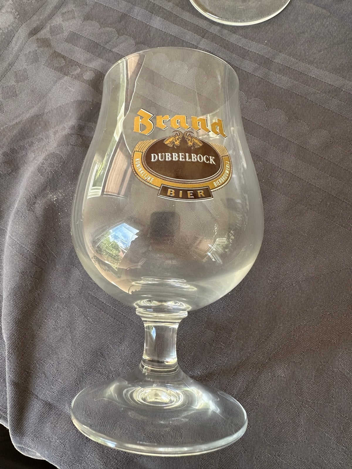 Brand Dubbelbock Bierglas, Ophalen of Verzenden, Zo goed als nieuw, Glas, Overige merken
