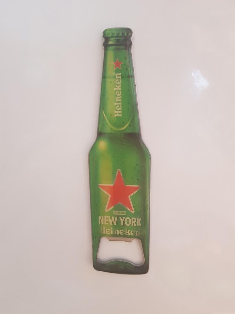 Heineken New York flesopener/koelkastmagneet, Ophalen of Verzenden, Flesopener, Heineken