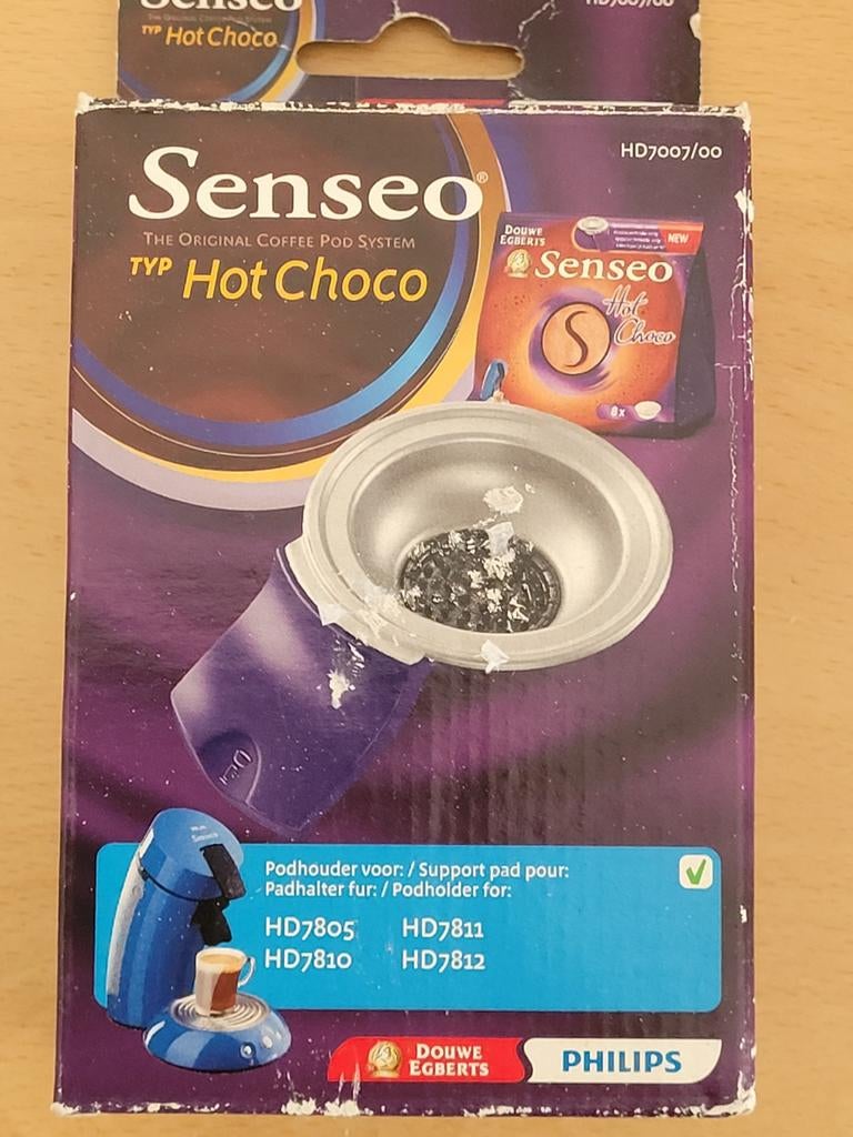 Senseo Hot Choco padhouder HD7007/00, Overige typen, Nieuw, ..., Ophalen of Verzenden