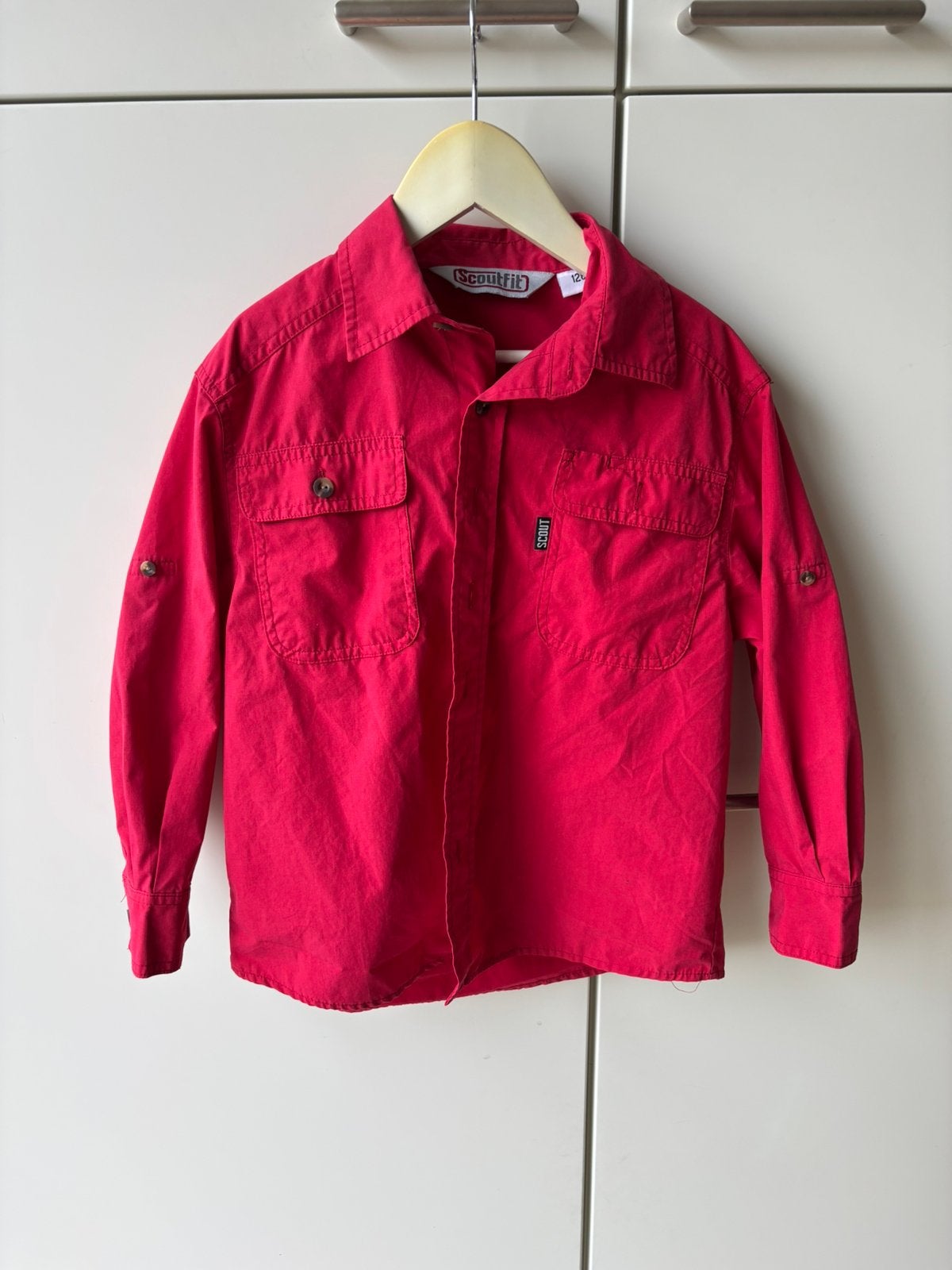 Beverbloes scouting 128, Ophalen, Jongen of Meisje, Zo goed als nieuw, Scoutfit
