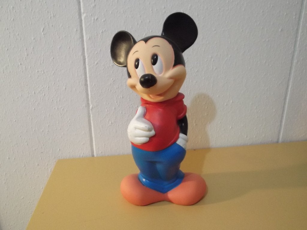 Grote Mickey Mouse pop. Spaarpot., Verzenden