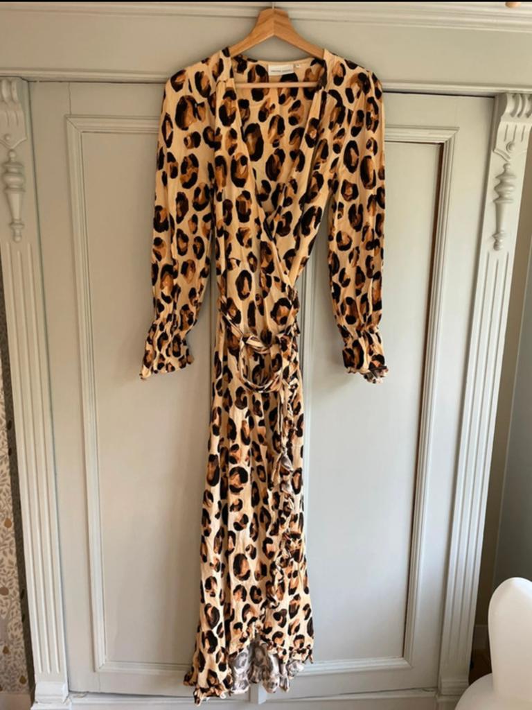 Fabienne Chapot panter jurk maat 34/36, Ophalen of Verzenden, Zo goed als nieuw, Maat 34 (XS) of kleiner, Onder de knie