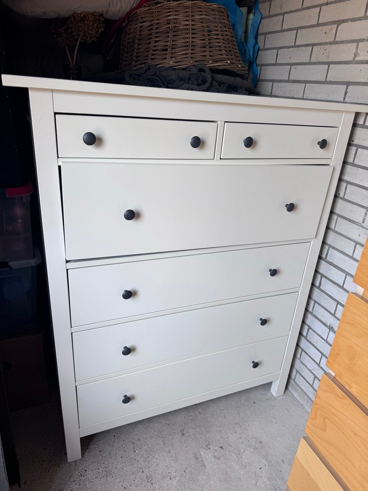 IKEA HEMNES ladekast wit, 6 lades, Ophalen, Gebruikt, 5 laden of meer, 100 tot 150 cm