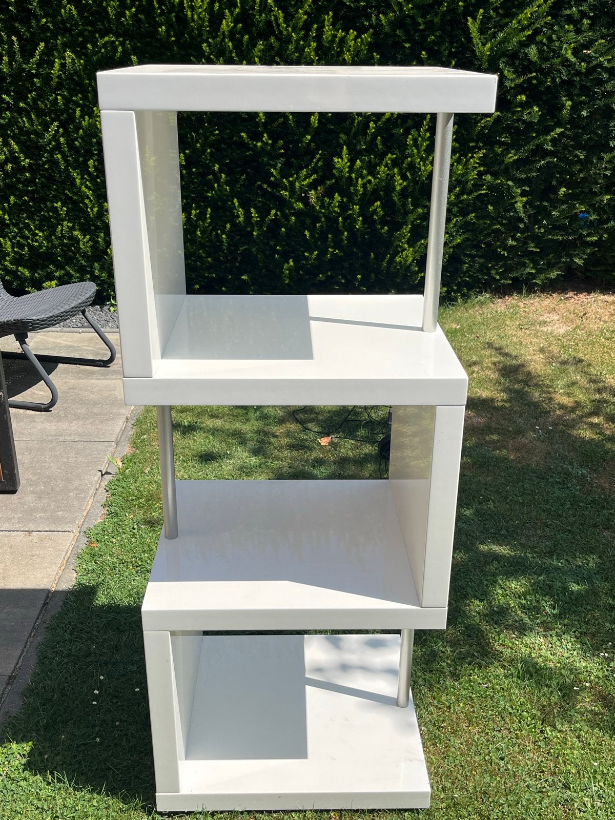 Witte modulaire kast met 3 vakken, Ophalen, Met plank(en), Kunststof, Gebruikt