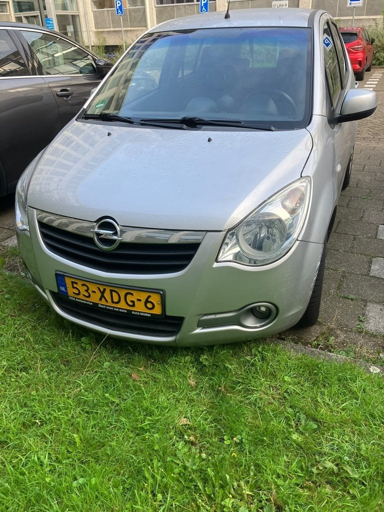 Opel Agila 1.2 16V AUT 2012 Grijs (4 cilinder Automaat), Auto's, Stof, 40 €/maand, 4 cilinders, Origineel Nederlands