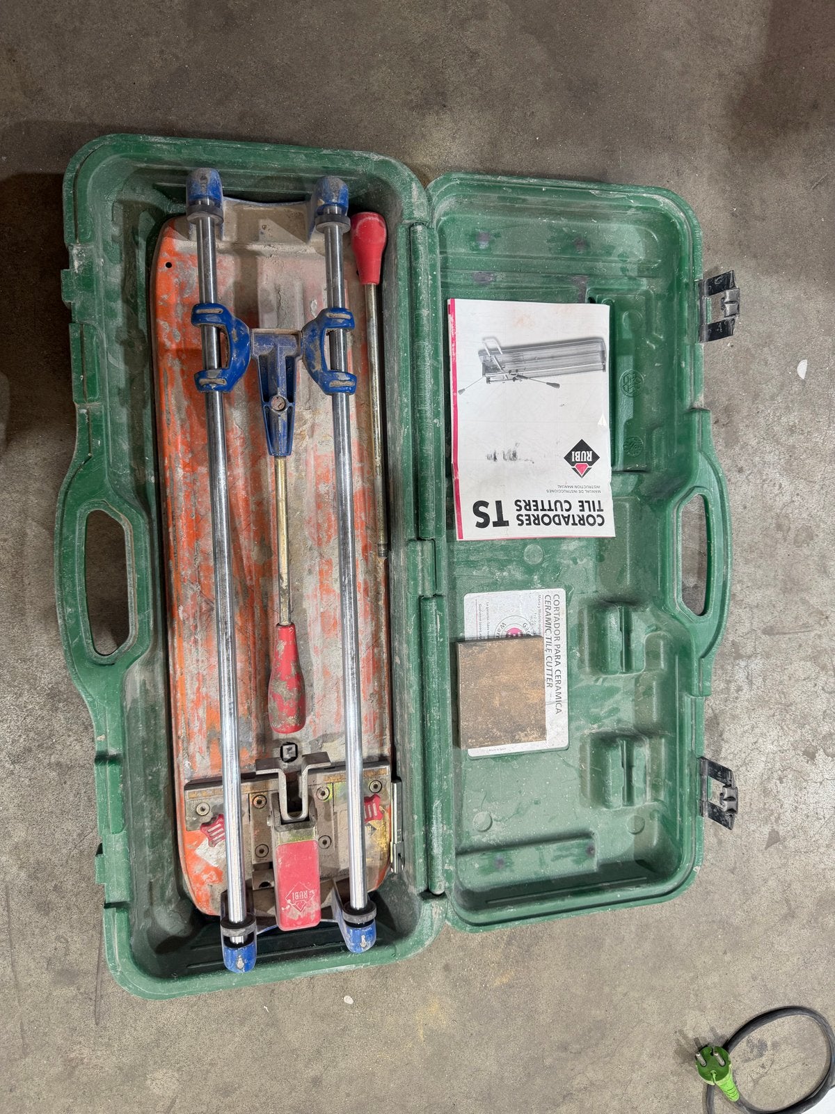 Rubi TS-40 Tegelsnijder in koffer, Ophalen of Verzenden, Gebruikt, Snijgereedschap, Rubi
