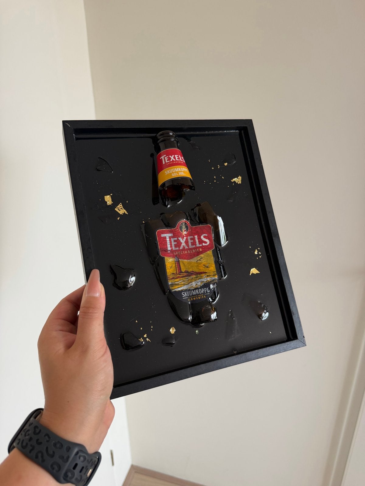 Uniek Kunstwerk: Texels Skuumkoppe in epoxy Hars, Verzamelen, Ophalen of Verzenden, Nieuw