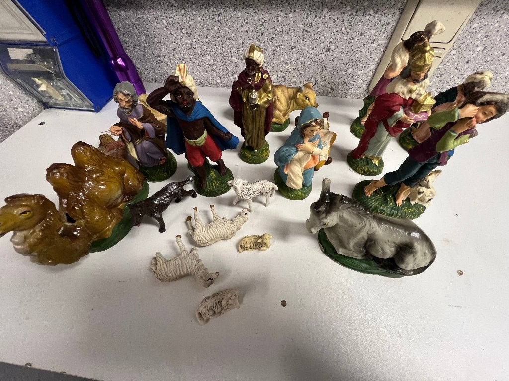 kerst figuren, Ophalen of Verzenden, Gebruikt