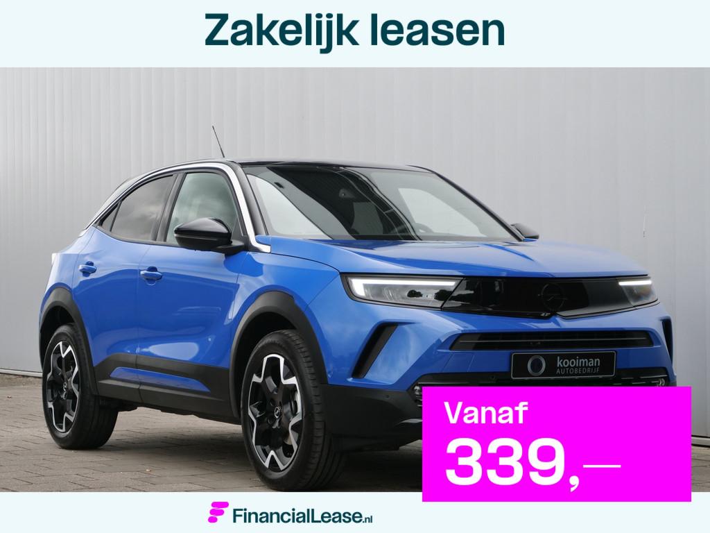 Opel Mokka 1.2 Turbo 130pk Ultimate Automaat Camera / Apple, 1195 kg, Zwart, 1199 cc, Blauw