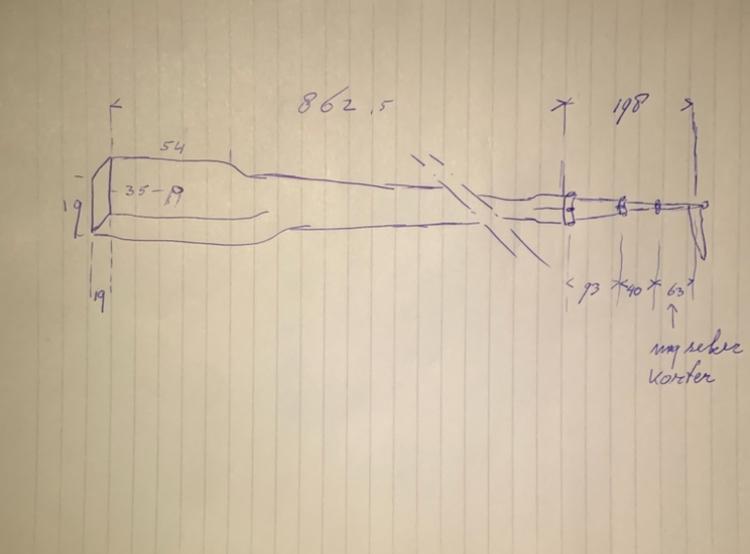 Mast voor platbodem zeeschouw - 11m, voet 19x19cm, Watersport en Boten, Zeilen en Zeiltoebehoren, Ophalen of Verzenden, Gebruikt