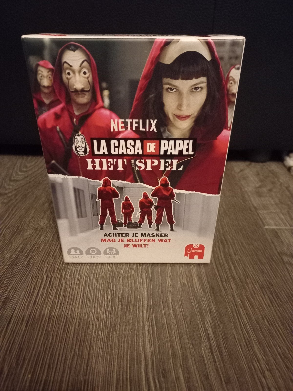 La Casa de Papel Het Spel - Netflix Bordspel, Drie of vier spelers, Ophalen of Verzenden, Zo goed als nieuw, Jumbo