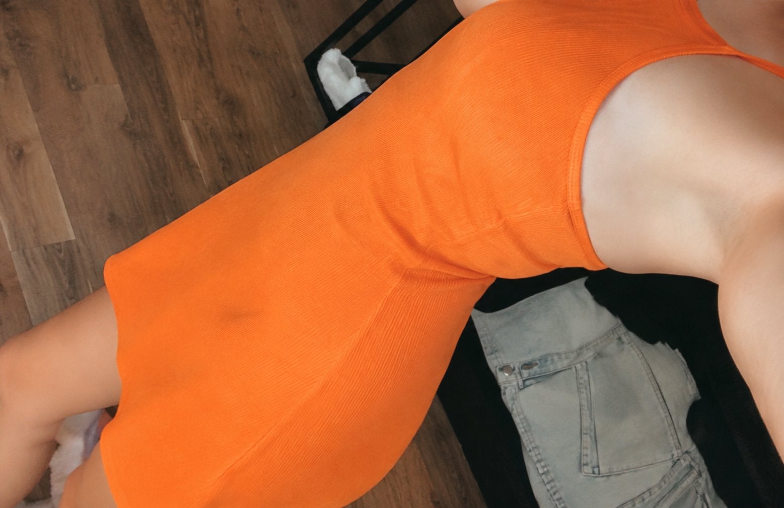Oranje jurkje maat s, Kleding | Dames, Jurken, Verzenden, Oranje, Zo goed als nieuw, Maat 34 (XS) of kleiner