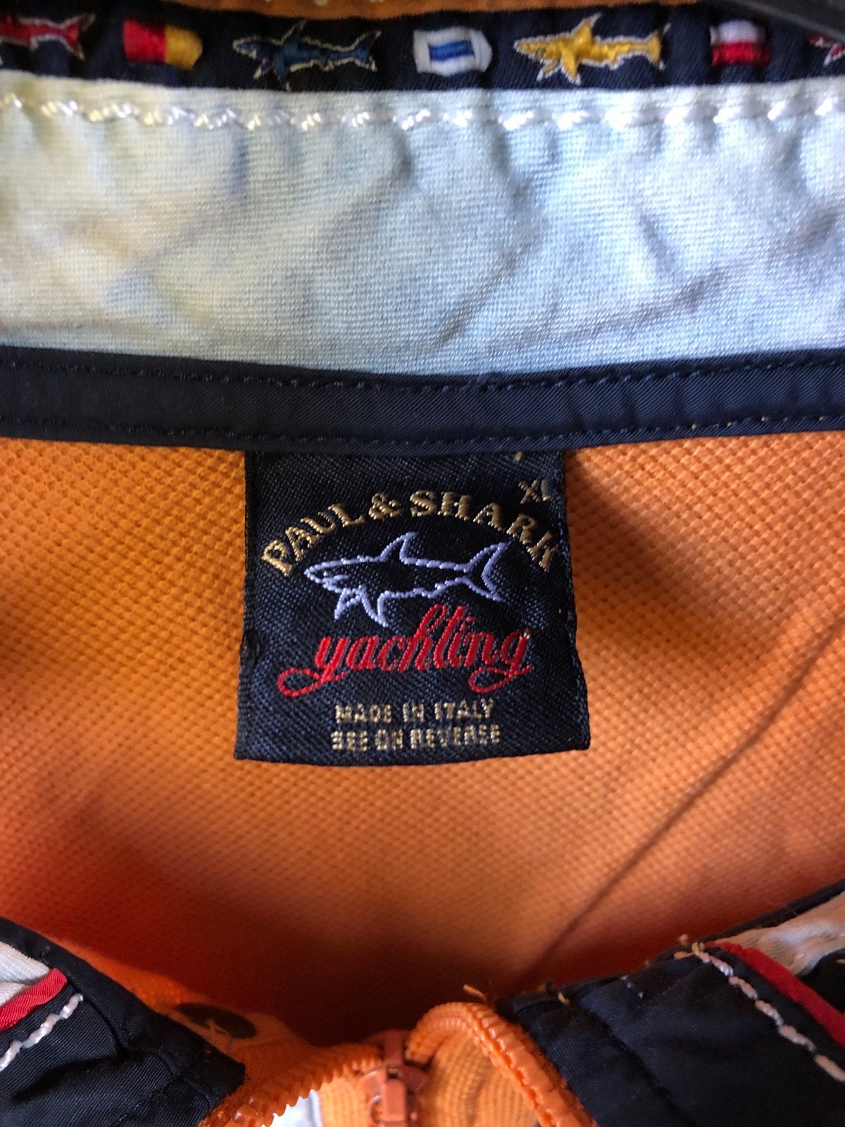Paul & Shark Yachting Polo Lange Mouwen XL Oranje, Kleding | Heren, Truien en Vesten, Ophalen of Verzenden, Gedragen, Maat 56/58 (XL)