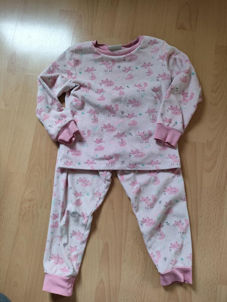 Roze pyjama van C&A met vossenprint., Kinderen en Baby's, Kinderkleding | Maat 110, Nacht- of Onderkleding, C&A, Meisje, Ophalen of Verzenden