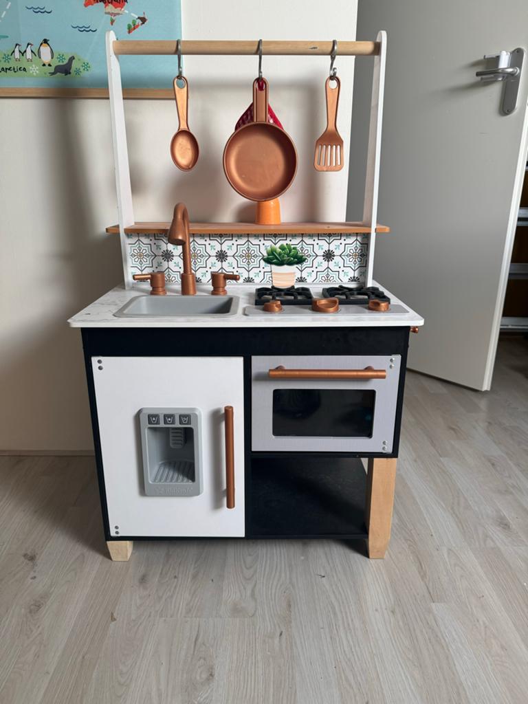 Moderne kinderkeuken met accessoires, Ophalen, Gebruikt