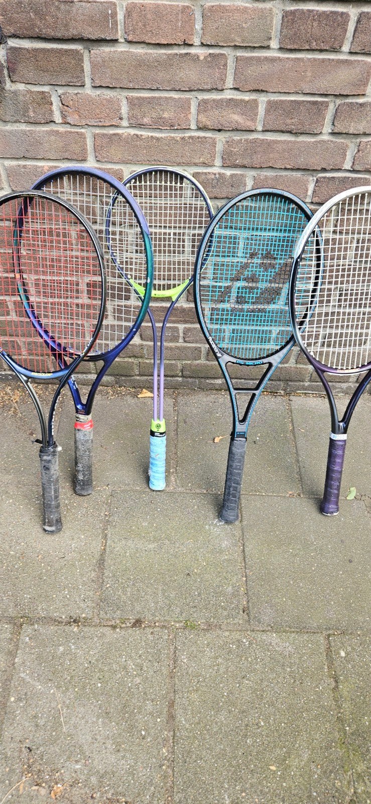 Diverse tennis- en squashrackets met hoezen, Sport en Fitness, Ophalen, Gebruikt, Racket, Overige merken