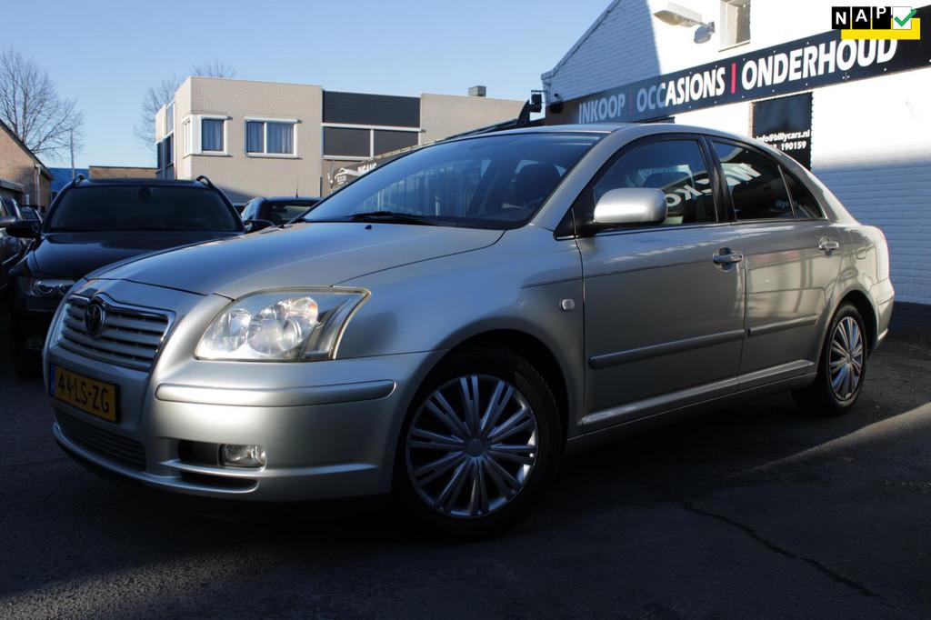 Toyota Avensis 2.0 VVTi Linea Luna | Airco | Elec ramen | Cr, Voorwielaandrijving, 1998 cc, Stof, Zwart
