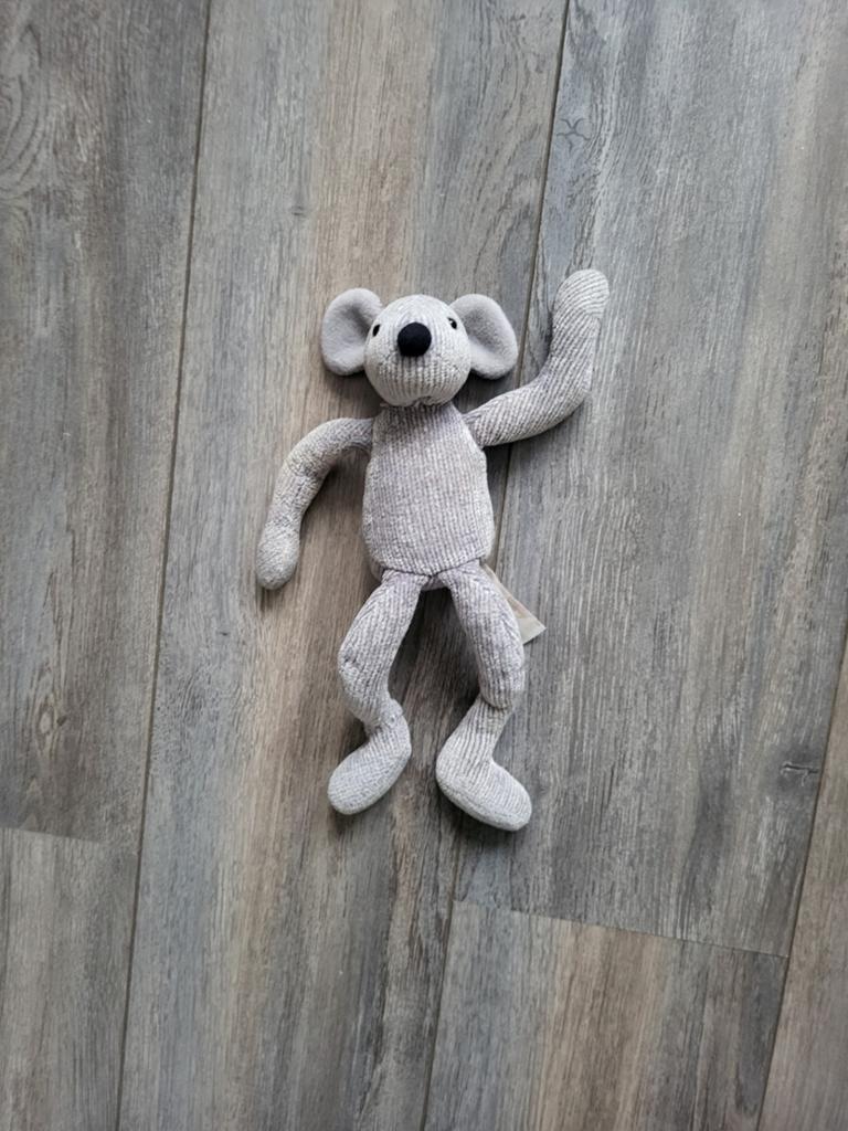 Knuffelmuis, Kinderen en Baby's, Speelgoed | Knuffels en Pluche, Ophalen of Verzenden, Gebruikt, Grijs, Muis