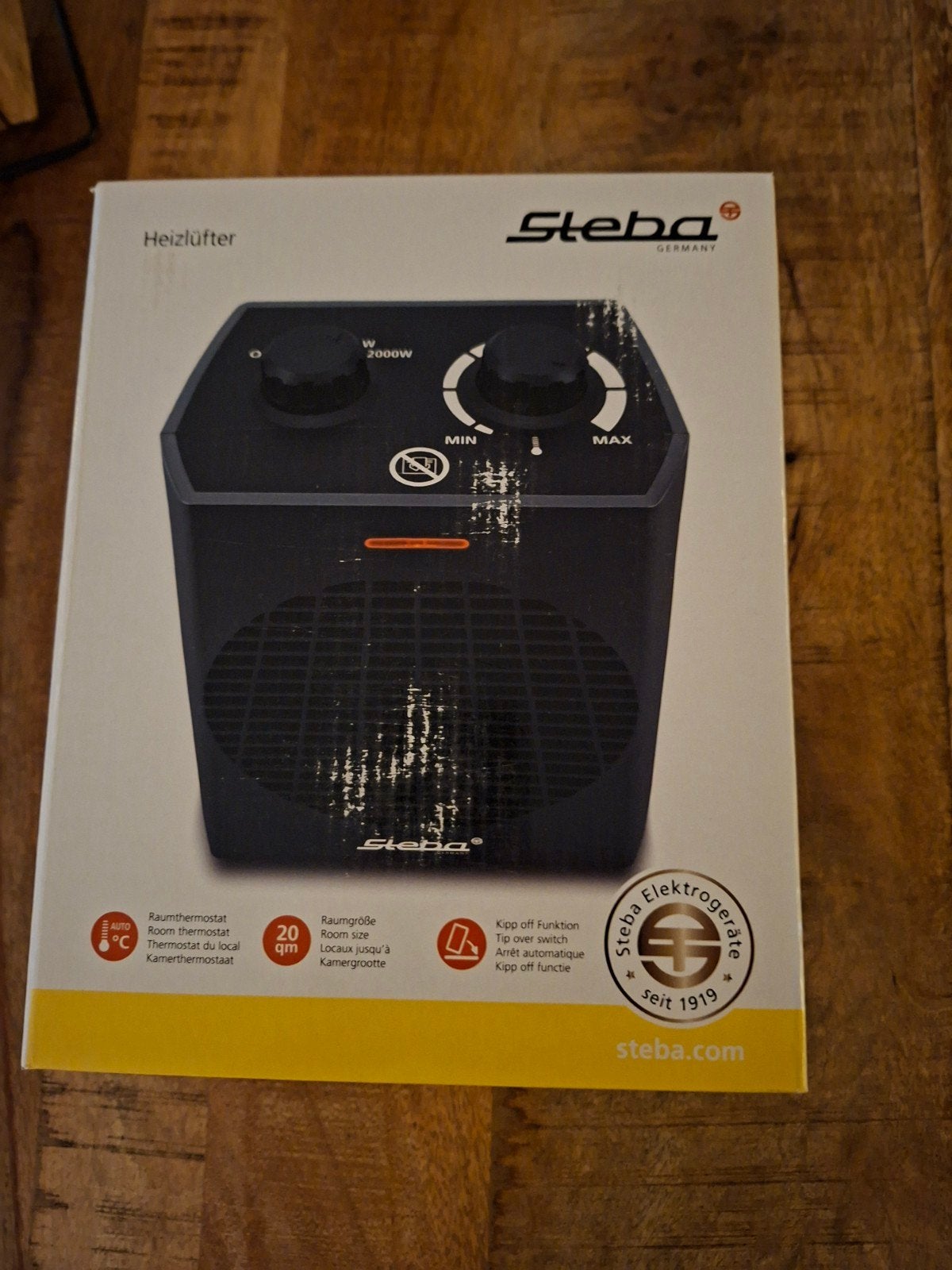 Steba Heißlüfter 2000W - Compacte en krachtige kachel, Ophalen, Overige soorten, Elektrisch, Nieuw