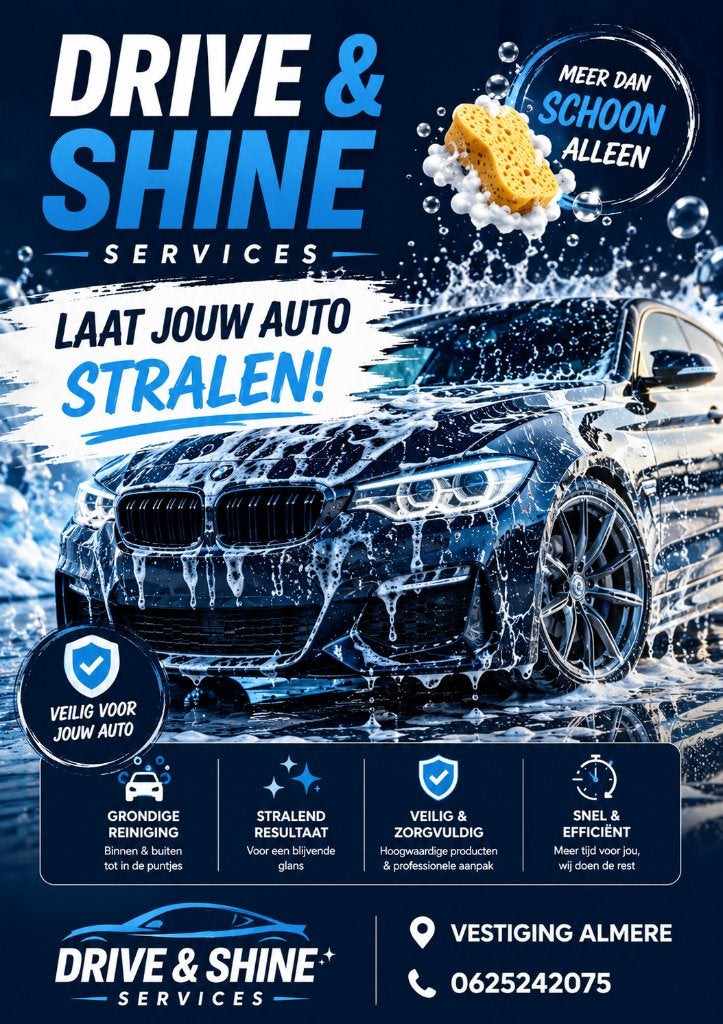 Auto interieur + exterieur laten reinigen Drive&ShineService, Geurverwijdering