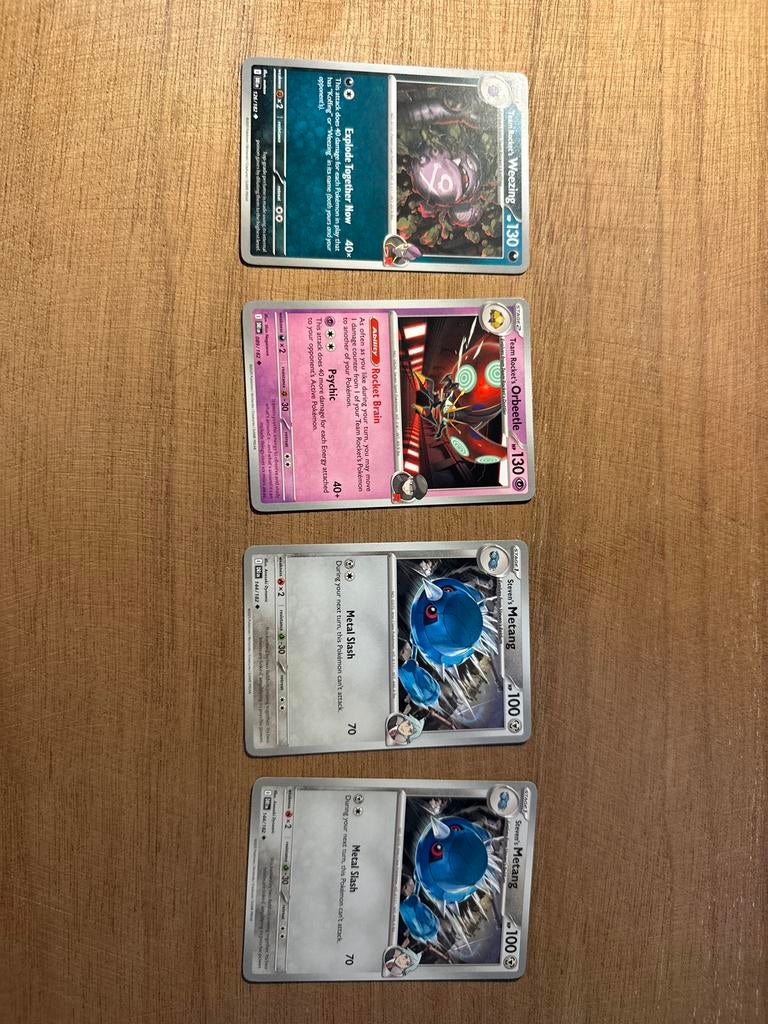 Zeldzame Pokémon kaarten: Team Rocket's Weezing, Orbeetle, M, Ophalen, Gebruikt