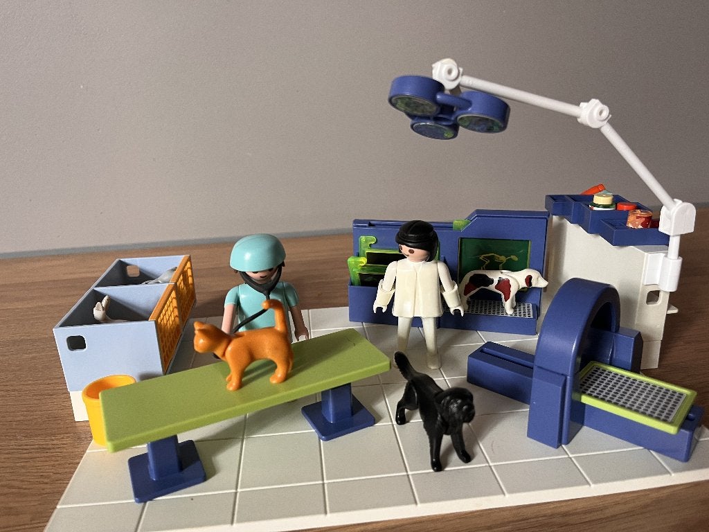PLAYMOBIL 4346 Dierenartspraktijk, Gebruikt, Gebouw, Complete set, Ophalen of Verzenden