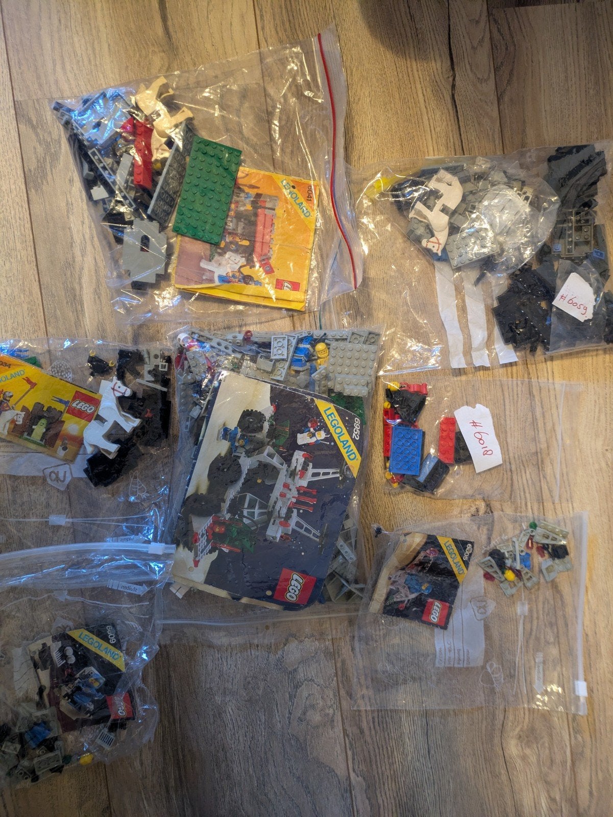 incomplete Lego sets ridder en classic space 6041 6952 enz, Ophalen of Verzenden, Gebruikt, Meerdere sets, Lego