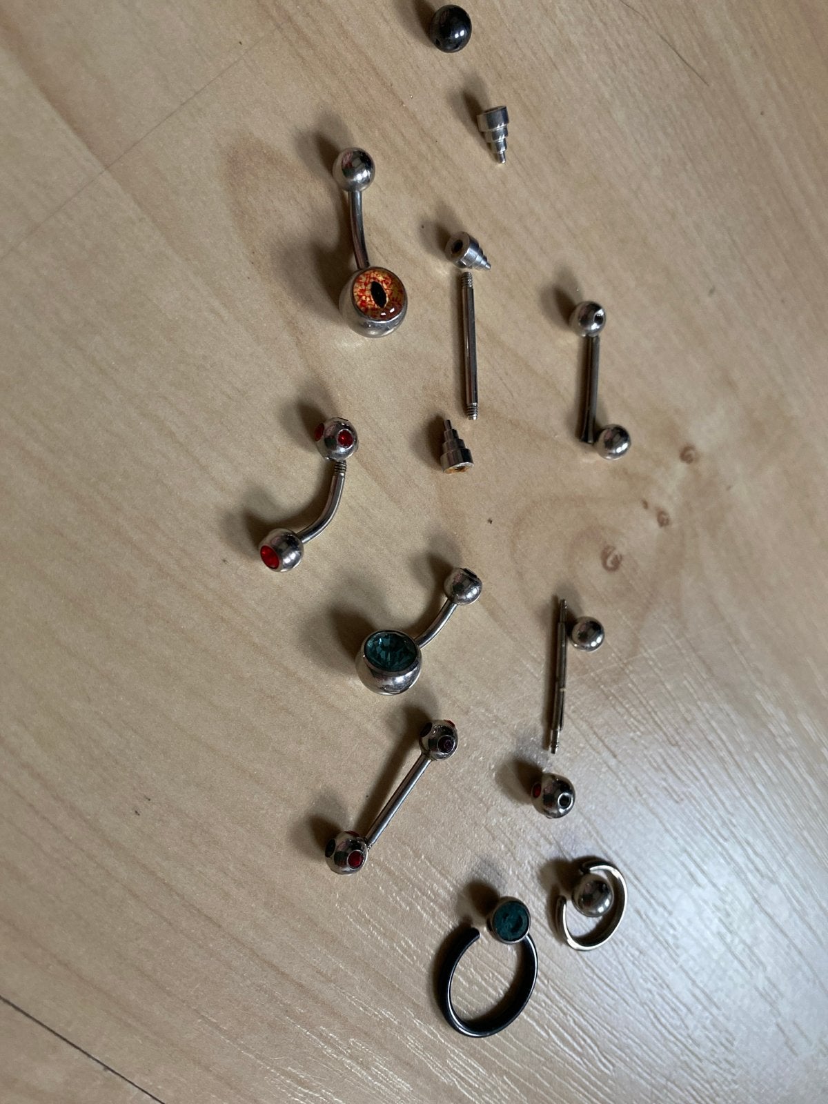 Diverse Piercing Sieraden Set - Staal en Overige Materialen, Sieraden, Tassen en Uiterlijk, Piercings, Ophalen, Navelpiercing