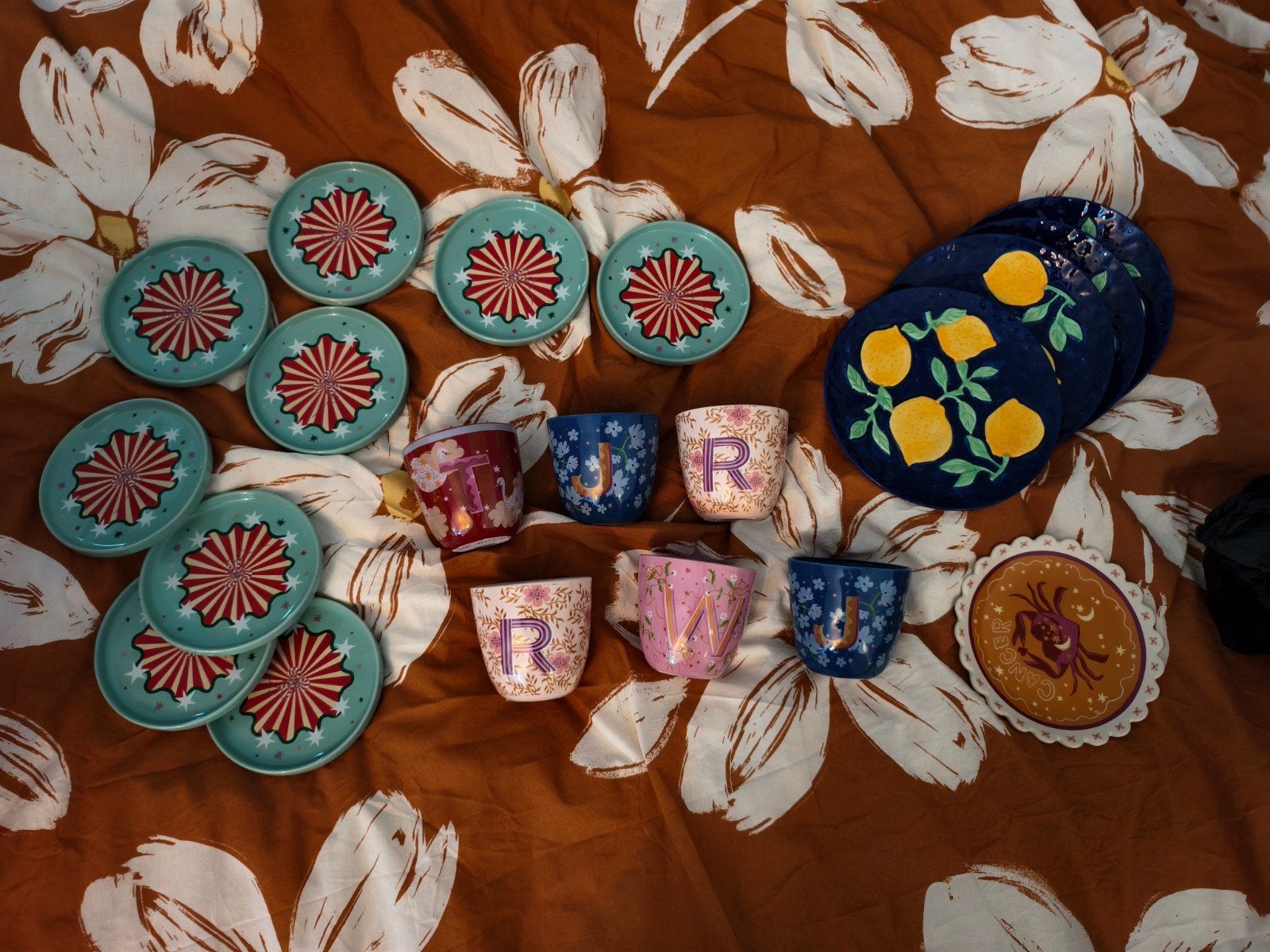 'All the luck of the world' servies en HouseVitamin, Ophalen of Verzenden, Nieuw, Overige stijlen, Bord(en)