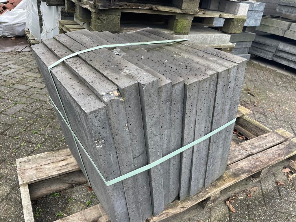 12 stuks Oud Hollandse tegels 60x60x5cm Antraciet RESTPARTIJ, Ophalen, Nieuw, Beton, Terrastegels
